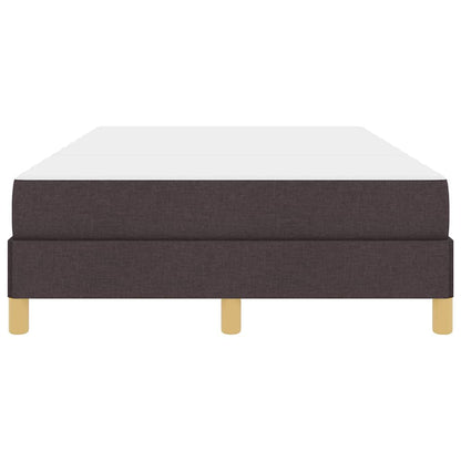 Box Spring Seng Brun 120 X 200 Cm Stof Og Konstrueret Træ - Billede 7