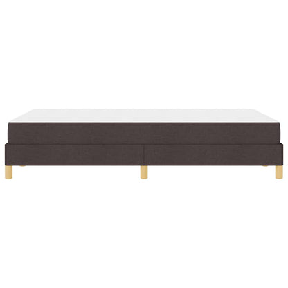 Box Spring Seng Brun 120 X 200 Cm Stof Og Konstrueret Træ - Billede 8