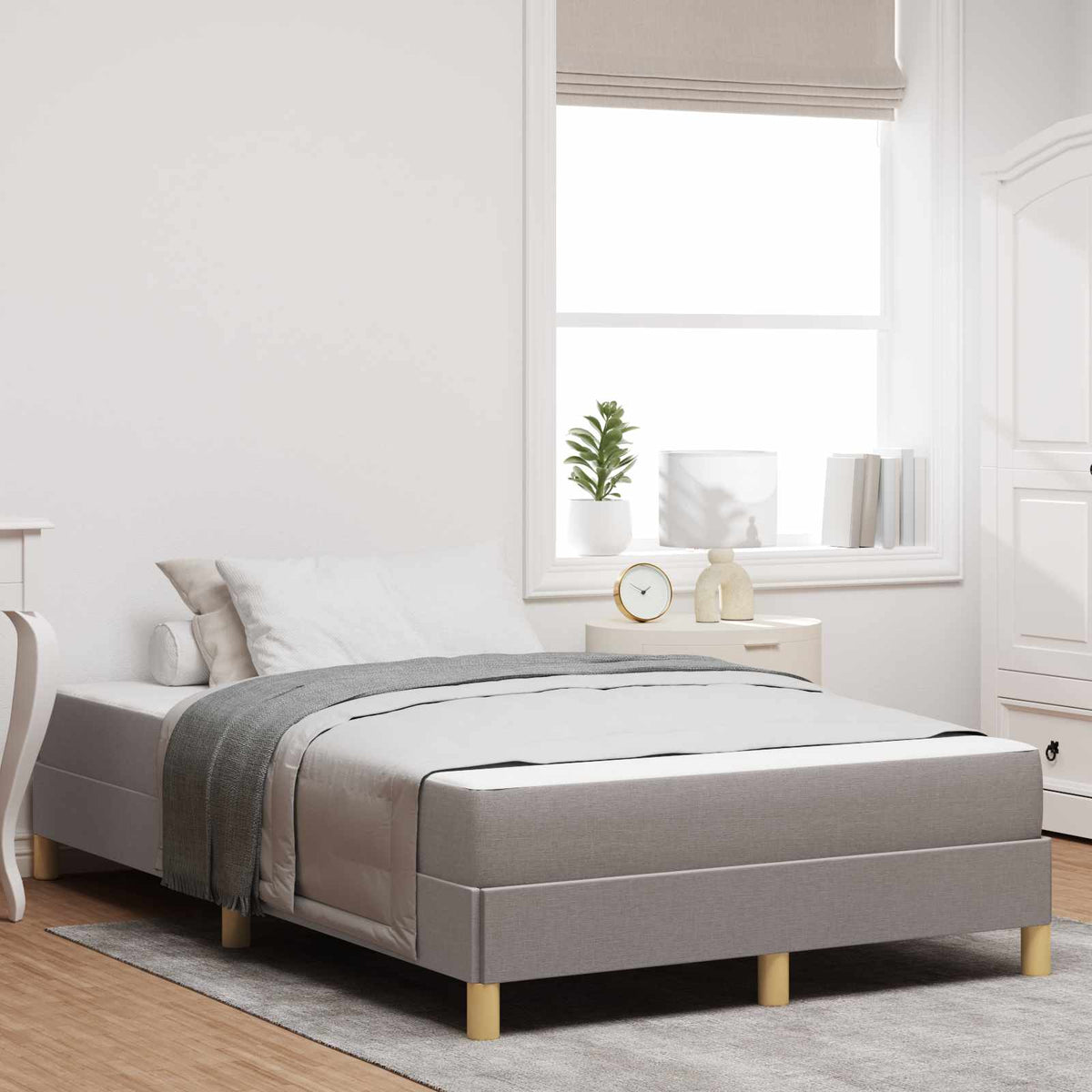 Box Spring Seng Med Madras Stof - Variant 3398560