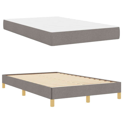 Box Spring Seng Taupe Og Brun 120 X 200 Cm - Billede 5