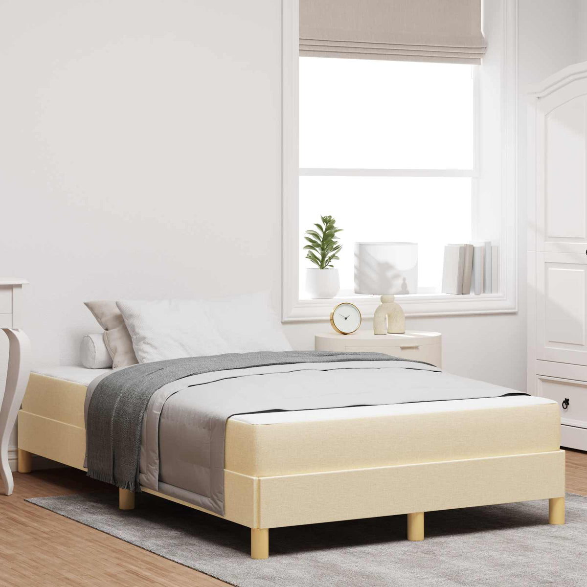 Box Spring Seng Med Madras Stof - Variant 3398561