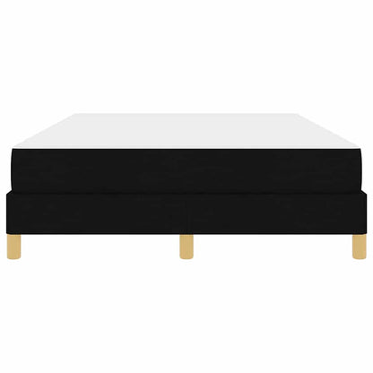 Box Spring Seng Sort Og Brunt 140 X 190 Cm - Billede 6