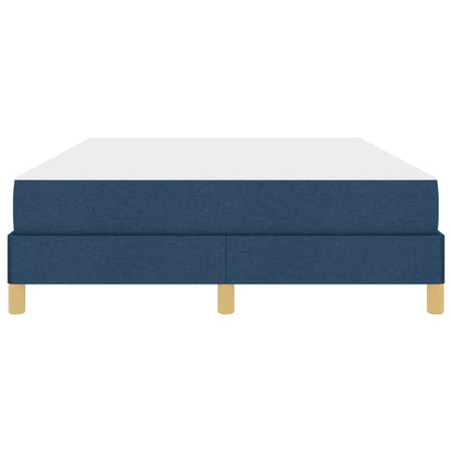 Box Spring Seng Blå Og Brun 140 X 190 Cm - Billede 6