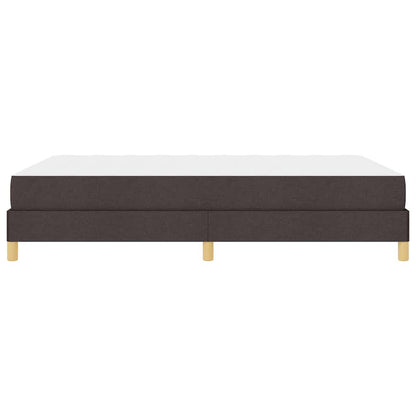Box Spring Seng Brun 140 X 200 Cm Stof Og Konstrueret Træ - Billede 7