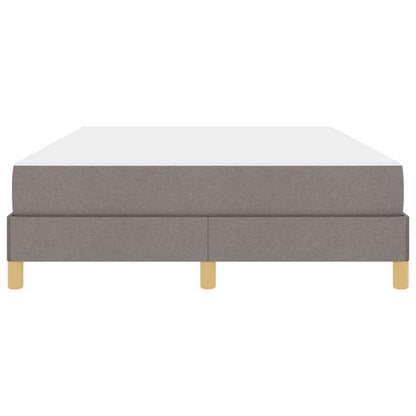 Box Spring Seng Taupe, Brun 160 X 200 Cm Stof, Ingeniørtræ - Billede 7