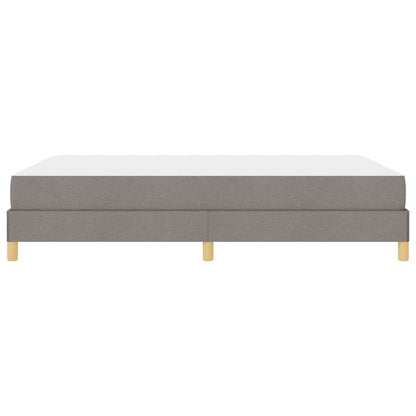 Box Spring Seng Taupe, Brun 160 X 200 Cm Stof, Ingeniørtræ - Billede 8