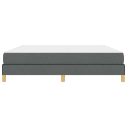 Box Spring Seng Mørkegrå, Brun 180 X 200 Cm Stof, Ingeniørtræ - Billede 7
