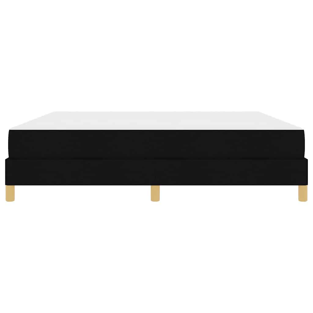 Box Spring Seng Sort, Brun 180 X 200 Cm Stof, Ingeniørtræ - Billede 7