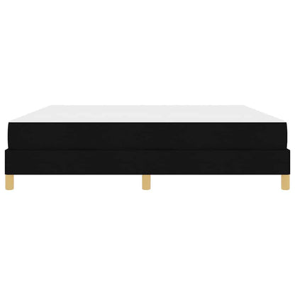 Box Spring Seng Sort, Brun 180 X 200 Cm Stof, Ingeniørtræ - Billede 7
