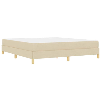 Box Spring Seng Creme Og Brun 180 X 200 Cm - Billede 8
