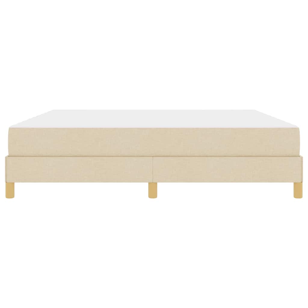 Box Spring Seng Creme Og Brun 180 X 200 Cm - Billede 6