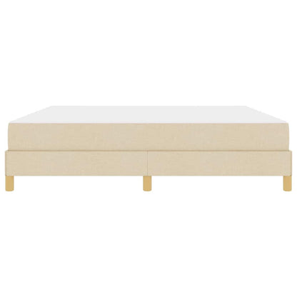 Box Spring Seng Creme Og Brun 180 X 200 Cm - Billede 6