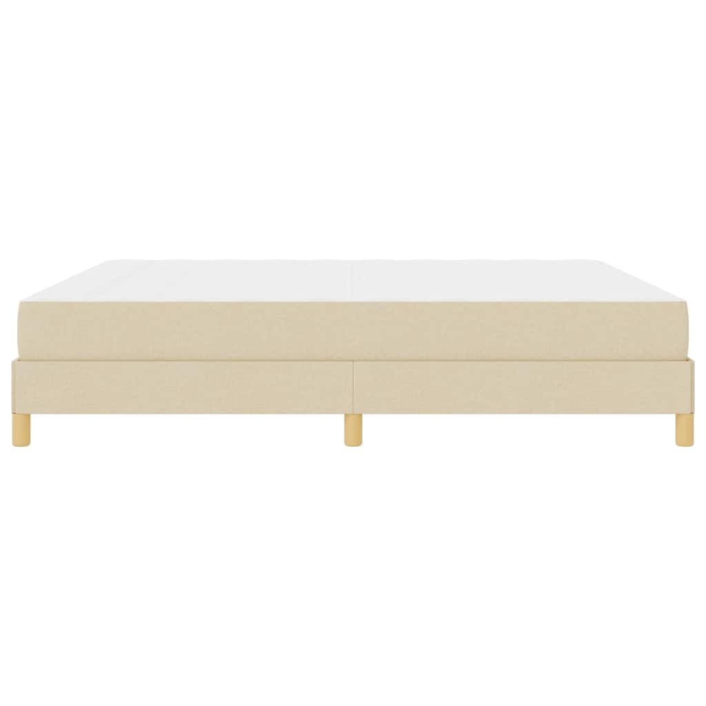 Box Spring Seng Creme Og Brun 180 X 200 Cm - Billede 7
