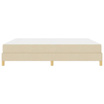 Box Spring Seng Creme Og Brun 180 X 200 Cm - Billede 7