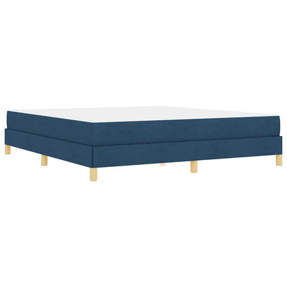 Box Spring Seng Blå Og Brun 180 X 200 Cm - Billede 8