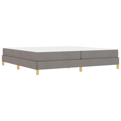 Box Spring Seng Taupe Og Brun 200 X 200 Cm - Billede 2