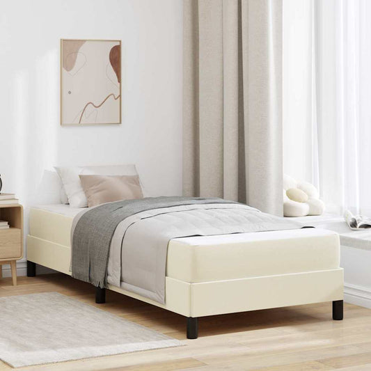 Seng Med Madras Creme 100 X 200 Cm Kunstlæder - Hovedbillede
