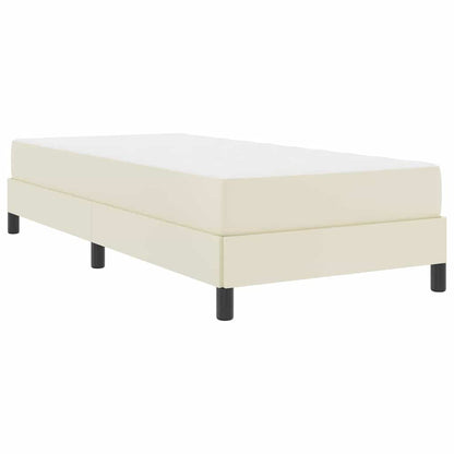 Seng Med Madras Creme 100 X 200 Cm Kunstlæder - Billede 2