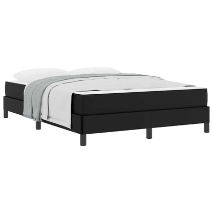 Seng Med Madras Sort 140 X 190 Cm Kunstlæder - Billede 3