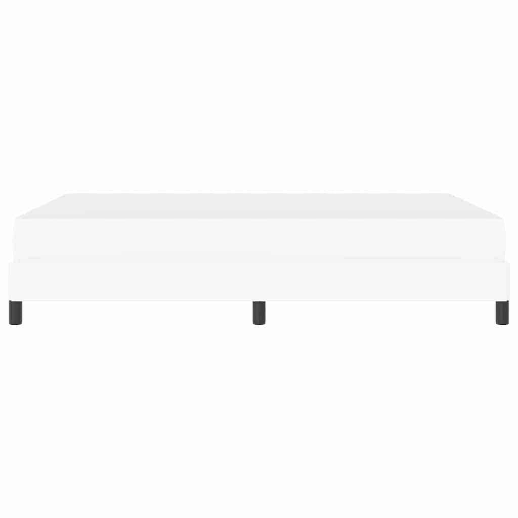 Seng Med Madras Ren Hvid 140 X 190 Cm Kunstlæder - Billede 8