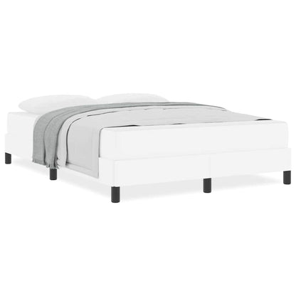 Seng Med Madras Ren Hvid 140 X 190 Cm Kunstlæder - Billede 4