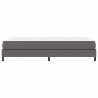 Seng Med Madras Grå 140 X 190 Cm Kunstlæder - Billede 7