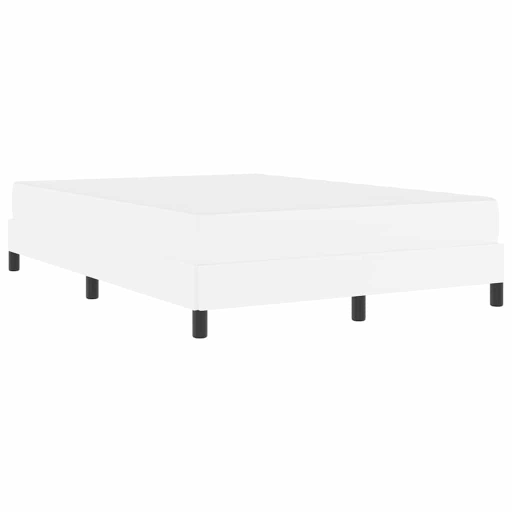 Seng Med Madras Ren Hvid 160 X 200 Cm Kunstlæder - Billede 2