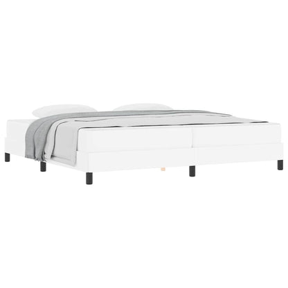 Seng Med Madras Ren Hvid 200 X 200 Cm Kunstlæder - Billede 3