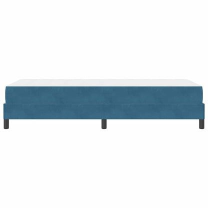 Boxmadras Med Topmadras Med Madras Mørk Blå 80 X 200 Cm Fløjl - Billede 7