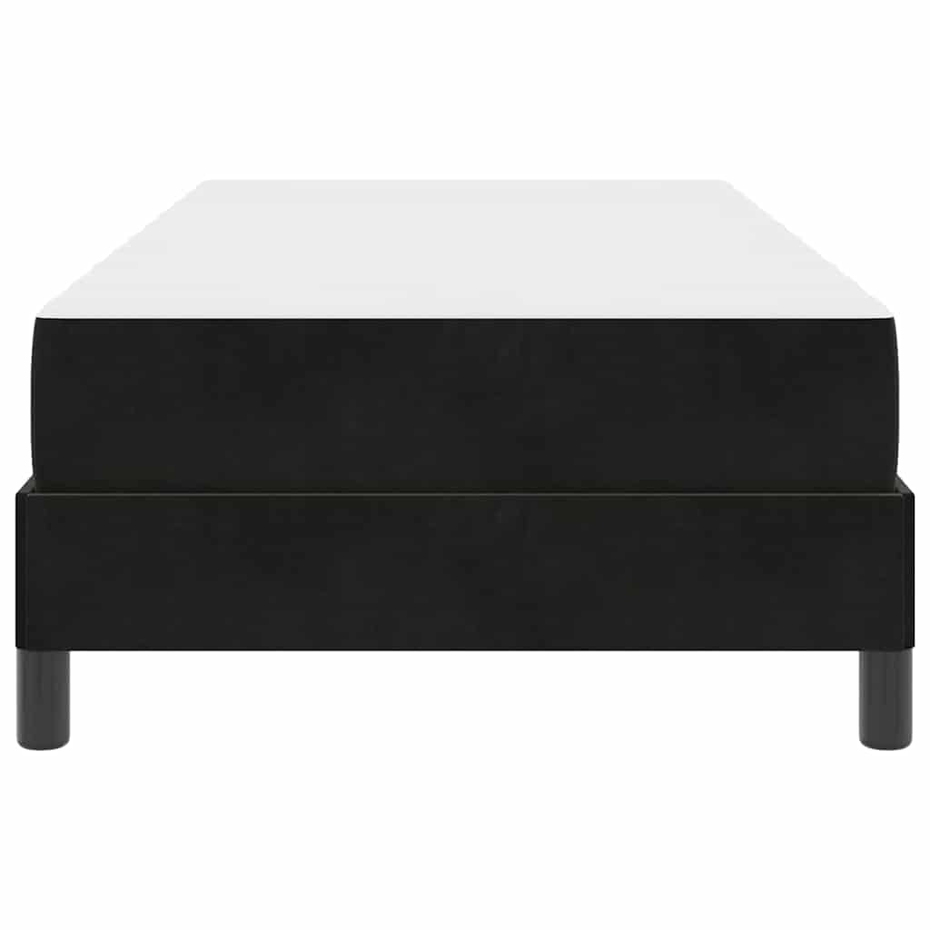 Boxmadras Med Topmadras Med Madras Sort 100 X 200 Cm Fløjl - Billede 7