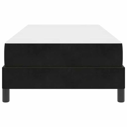 Boxmadras Med Topmadras Med Madras Sort 100 X 200 Cm Fløjl - Billede 7