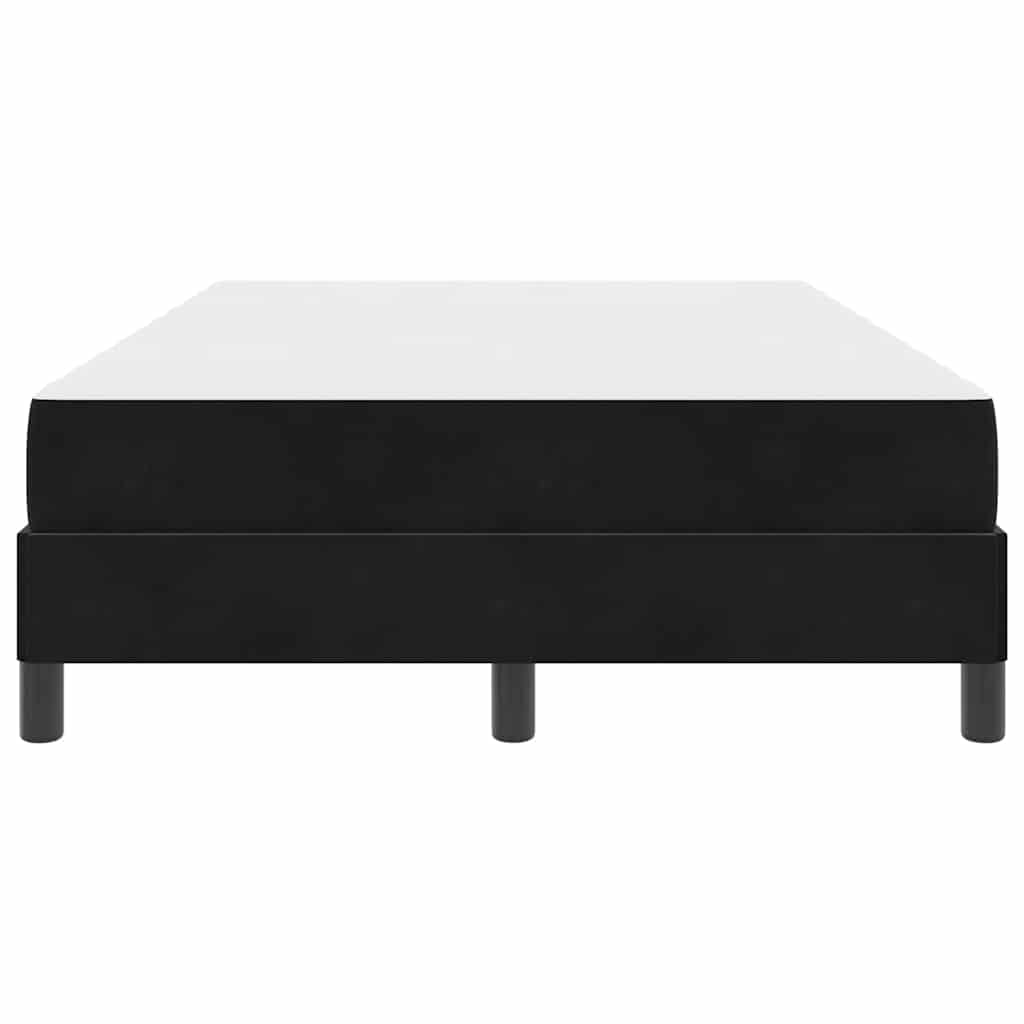 Boxmadras Med Topmadras Med Madras Sort 120 X 190 Cm Fløjl - Billede 7