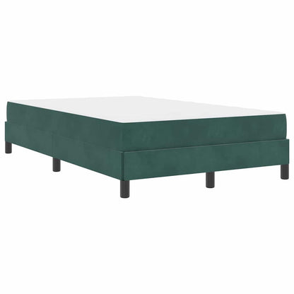 Boxmadras Med Topmadras Med Madras Mørkegrøn 120 X 190 Cm Fløjl - Billede 2