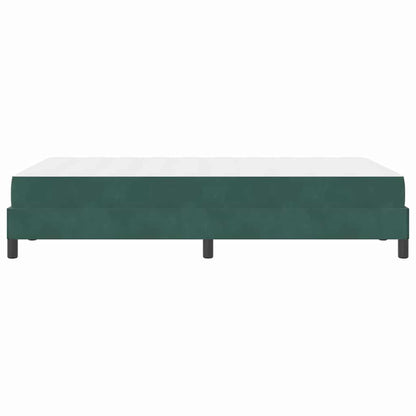Boxmadras Med Topmadras Med Madras Mørkegrøn 120 X 190 Cm Fløjl - Billede 8
