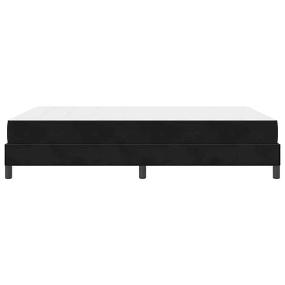 Boxmadras Med Topmadras Med Madras Sort 140 X 190 Cm Fløjl - Billede 8