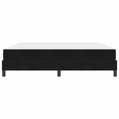 Boxmadras Med Topmadras Med Madras Sort 180 X 200 Cm Fløjl - Billede 7