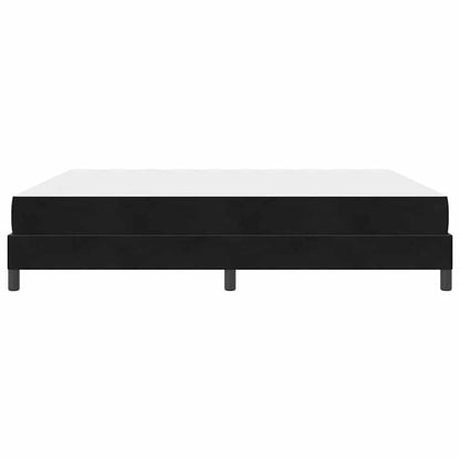 Boxmadras Med Topmadras Med Madras Sort 180 X 200 Cm Fløjl - Billede 8