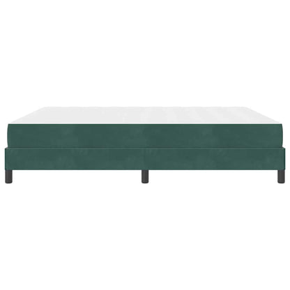 Boxmadras Med Topmadras Med Madras Mørkegrøn 180 X 200 Cm Fløjl - Billede 7