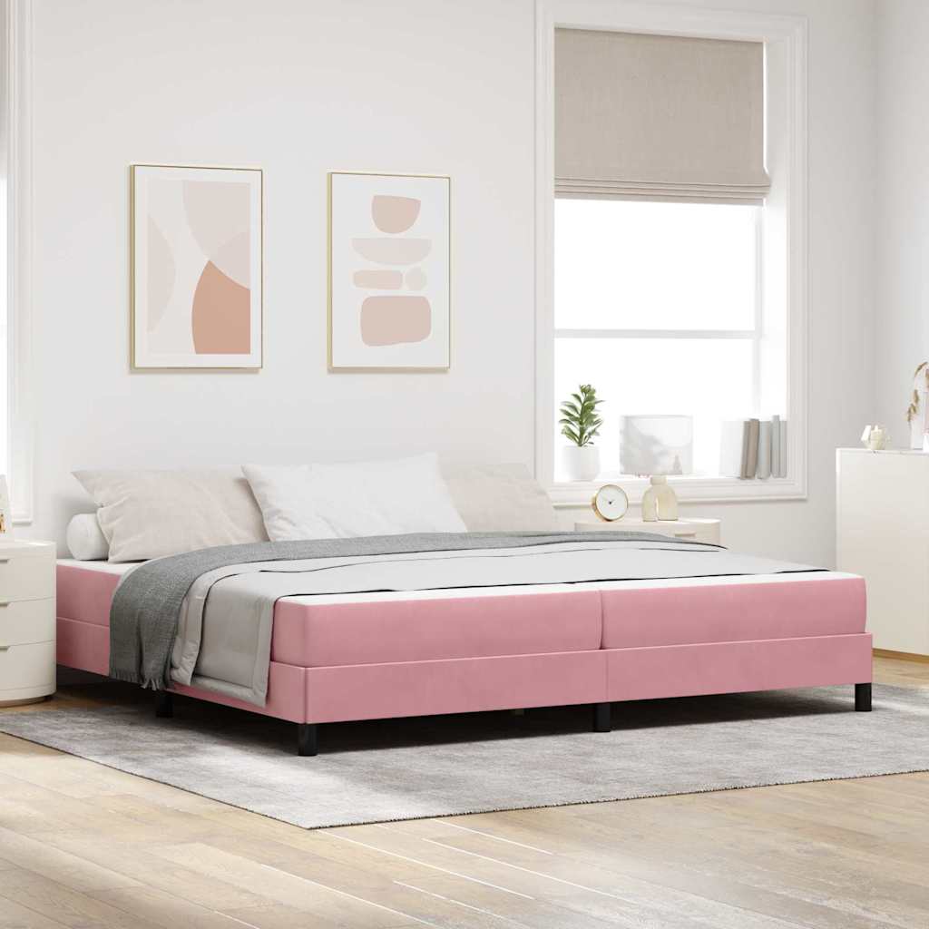Box Spring Seng Med Madras Stof - Variant 3398718