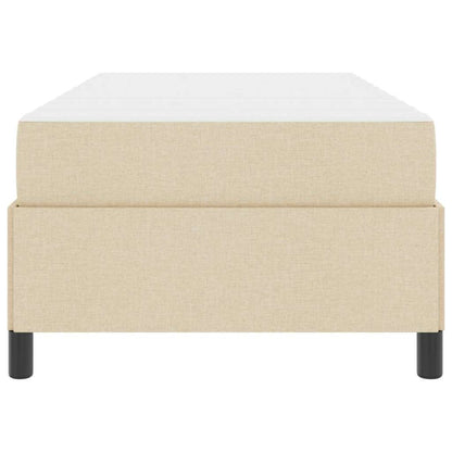 Box Spring Seng Creme Og Sort 90 X 200 Cm - Billede 6