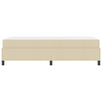 Box Spring Seng Creme Og Sort 90 X 200 Cm - Billede 7
