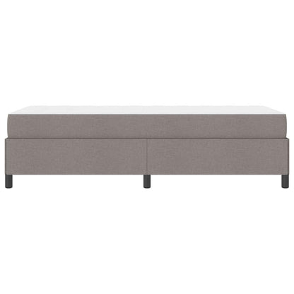Box Spring Seng Taupe, Sort 100 X 200 Cm Stof, Ingeniørtræ - Billede 8