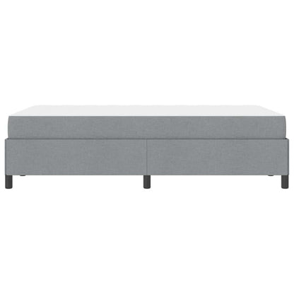 Box Spring Seng Lys Grå Og Sort 120 X 190 Cm - Billede 7