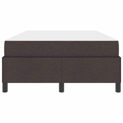 Box Spring Seng Brun 120 X 190 Cm Stof Og Konstrueret Træ - Billede 6