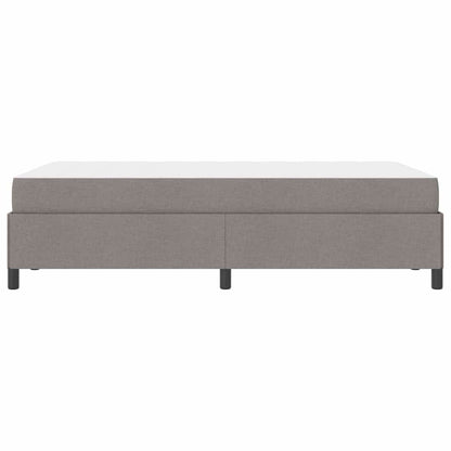 Box Spring Seng Gråbrun Og Sort 120 X 190 Cm - Billede 7