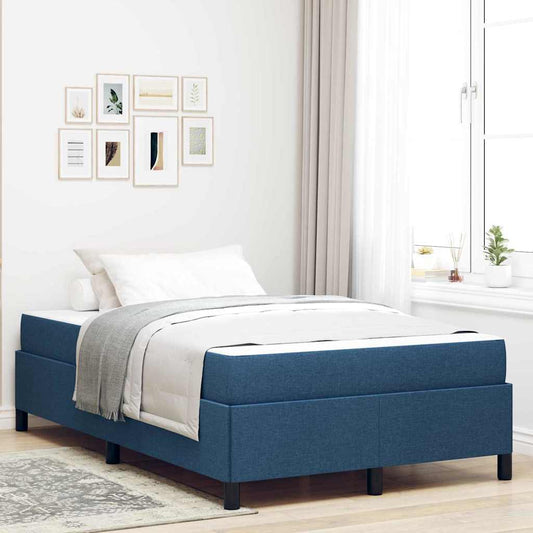 Box Spring Seng Blå Og Sort 120 X 190 Cm - Hovedbillede