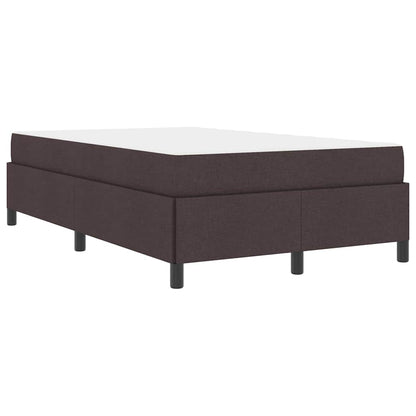 Box Spring Seng Brun 120 X 200 Cm Stof Og Konstrueret Træ - Billede 2