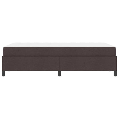 Box Spring Seng Brun 120 X 200 Cm Stof Og Konstrueret Træ - Billede 7