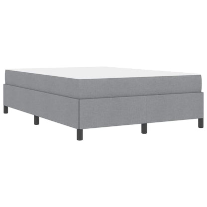Box Spring Seng Lys Grå Og Sort 140 X 190 Cm - Billede 8