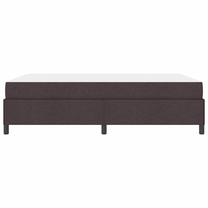 Box Spring Seng Brun 140 X 190 Cm Stof Og Konstrueret Træ - Billede 8